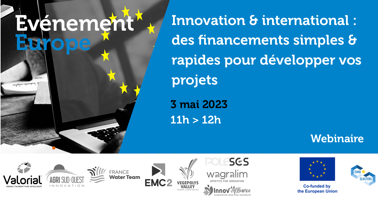 Webinar "Innovation & international : des financements simples & rapides pour développer vos projets"